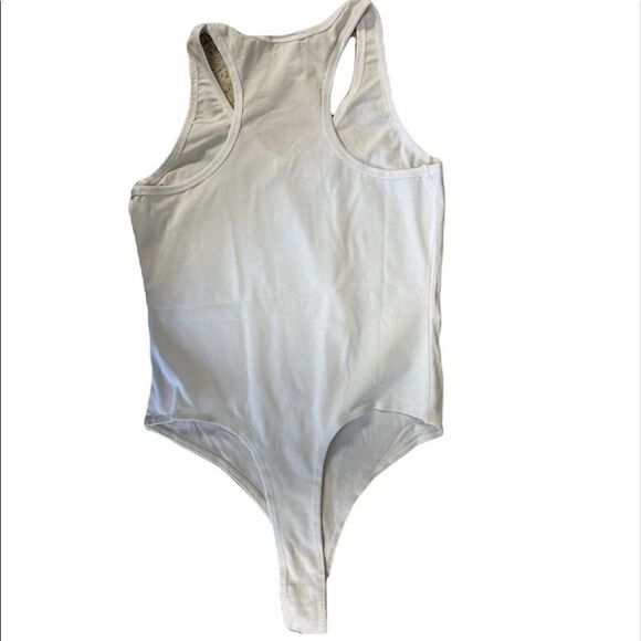 Fashion Nova Zoey Racer Back Bodysuit in White - Picture 10 of 16